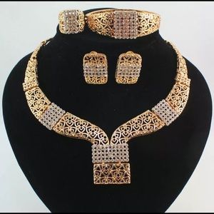 Rhinestone Necklace set